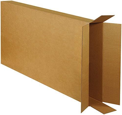 BOX USA Moving Boxes, 28"L x 6"W x 52"H 5-Pack Large Side Loading Corrugated Cardboard Box for Packing, Shipping and Storage by BOXUSA