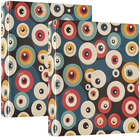3 Ring Binder 1.5 Inch Clipboards Binders with Interior Pockets Round Ring Binder for Office Supplies and School by KICPOAY