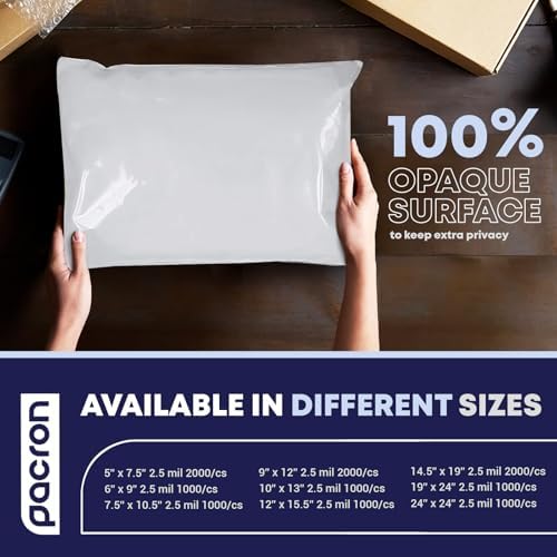 Poly Mailers 10x13, 500-Pack Waterproof Self-Seal Tear-Resistant - Image 4