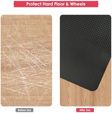 Vicwe Gaming Chair Mat for Hardwood Floor, 60"×46" Chair Mat, Easy Glide - Image 3