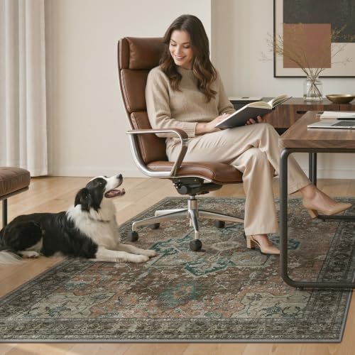 48"x60" Office Chair Mat for Hardwood Floor, Non-Slip Washable Rosewood - Image 7