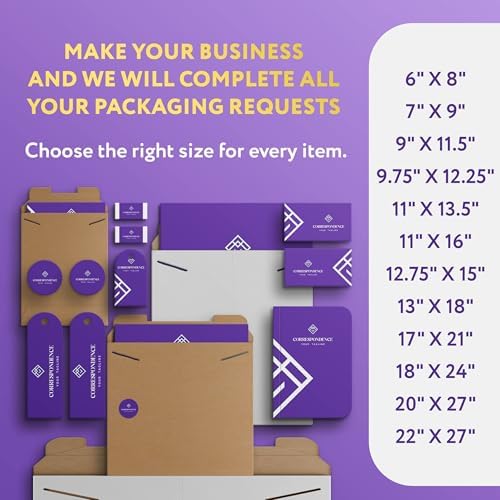 APQ Supply Natural Brown Tab Lock Rigid Mailers, 12.75 x 15 Inch. Pack of 100 Cardboard Envelopes for Photos, Documents. Sturdy Stay Flat Mailers with Tab Lock Closure. Hard Rigid Shipping Envelopes - Image 5
