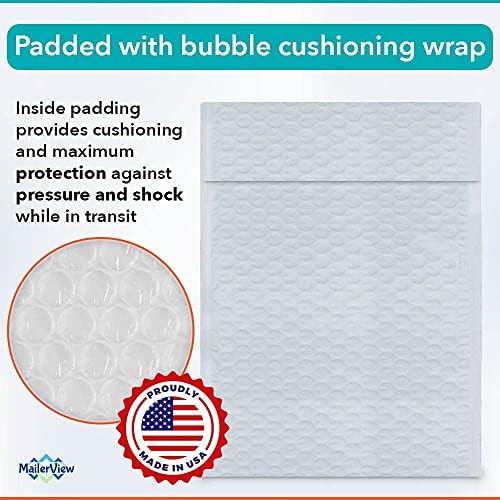 Bubble Mailers 10.5x16, Self Seal Poly Padded Envelopes #5, 100 Pack Bulk - Image 4
