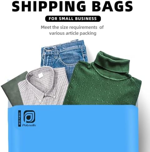 POLYSELLS 1000 pcs 10x13 Inches Blue Poly Mailers Shipping Envelopes, Strong Adhesive Sealing, Waterproof, and Tear-resistant Postal Mailing Bags for Clothing, Books, and Accessories - Image 6