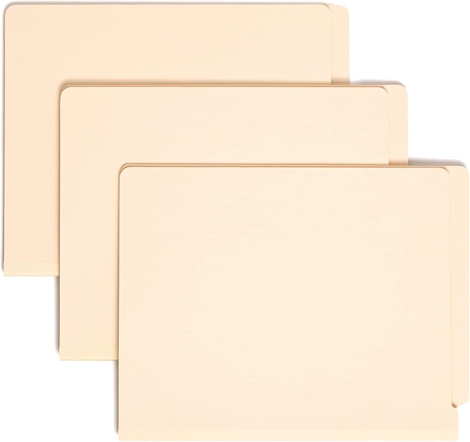 Smead End Tab Classification File Folder, 1 Divider, 2" Expansion, Letter Size, Manila, 10 per Box (26825) (Pack of 5) - Image 3