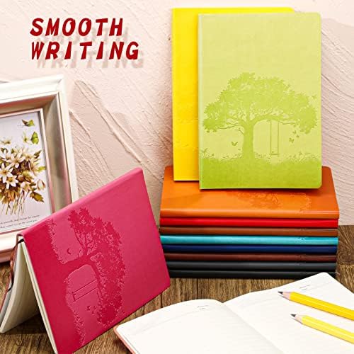 TaoBary A5 PU Leather Journals Bulk Colorful Tree Journal Notebook Soft Leather Cover Lined Ruled Writing Notebook for Back to School Office Group Team Volunteer(Bright Colors,24 Pcs) - Image 5