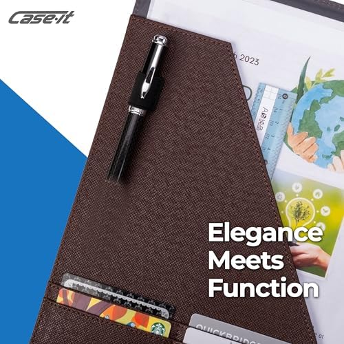 Case-it Business Padfolio | Letter Size | PAD-14 Brown - Image 3