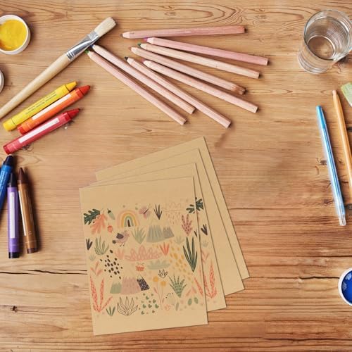 Calenzana 5x7 Corrugated Cardboard Sheets Set of 200, Flat Card Boards Inserts for Crafts, Packing, Shipping, Moving, Mailing - Image 5