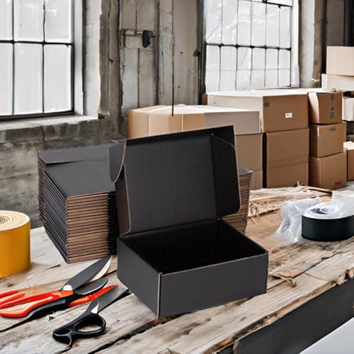 Black Shipping Boxes 9x6x4 Inches, 20 Pack - Image 4