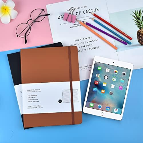 Coopay 12 Pack B5 Notebooks Journal College Ruled Composition Notebooks Classic Hardcover Lined Journals for Office Home School Business Writing Notes, 10.2" x 7.5", 100GSM Thick Paper (Multicolor) - Image 5
