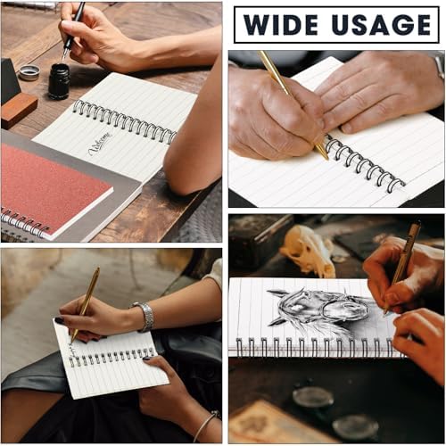 Jutom 18 Pcs Small Spiral Notebook Memo Pad 3x5, Glitter Rose Gold - Image 6