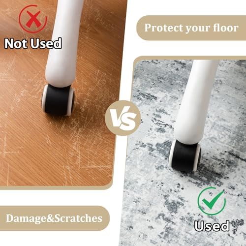 chakme Office Chair Mat for Hardwood Floor, 72"x48" Easy Glide Computer Desk Mat Protector for Rolling Chair Under Desk Rug Nonslip Backing, Machine Wash, (Boho) - Image 4
