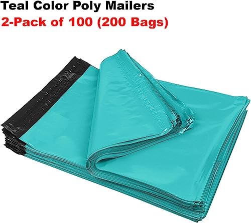 iMBAPrice Teal Poly Mailers, 6 x 9 Inch #1, 200-Pack - Image 2