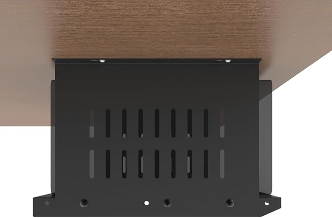 Under Desk Computer Mount for Small Form Factor Computer 6.5"H | Compatible with PlayStation 4, PS4 Slim, PS4 Pro for Under Desk Gaming, W 17.3" x H 6.5" x D 12" (6.5inch High) - Image 4
