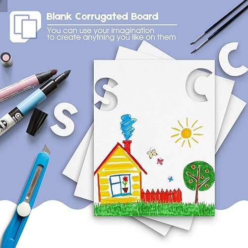 Golden State Art 10 Pack 8.5x11 Corrugated Cardboard Sheets - Image 6