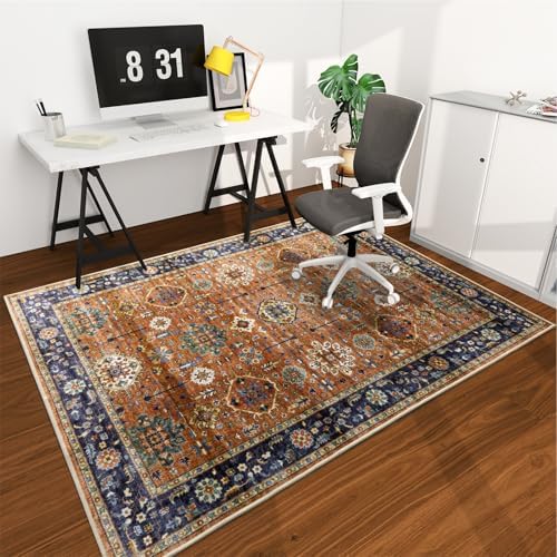 Office Chair Mat for Hardwood Floor, 72"x48" Easy Glide Computer Desk Mat Protector for Rolling Chair Under Desk Rug Nonslip Backing, Machine Wash, (Modern) by CHAKME