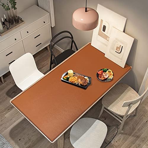 ZORESYN PU Leather Conference Table Pads 70.9" x 31.5" Light Brown - Image 3