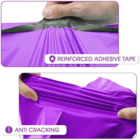 Metronic Poly Mailers 12x15.5 200 Pack Shipping Bags for Clothes in Purple - Image 3