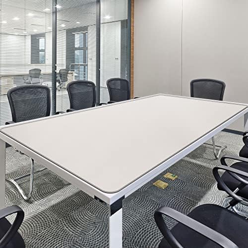 CENNBIE MAX200 78.7" x 39.4" Leather Desk Mat, Extra Large Desk Pad Blotter Protector, Extended Table Pad, Waterproof PU Leather Desk Mat on top of desks Large for Office and Home (Cream) - Image 4