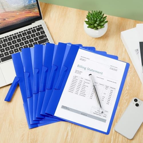 Maitys 50 Pack Clear Report Covers with Clip, Blue - Image 5