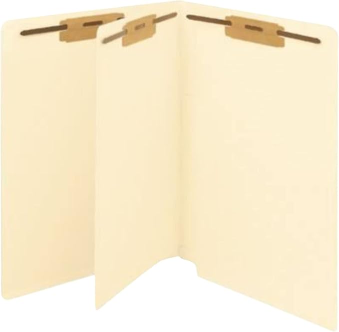 Paperboard Classification Folders, Letter Size, Manila, 250/Box (50661B) - Image 2
