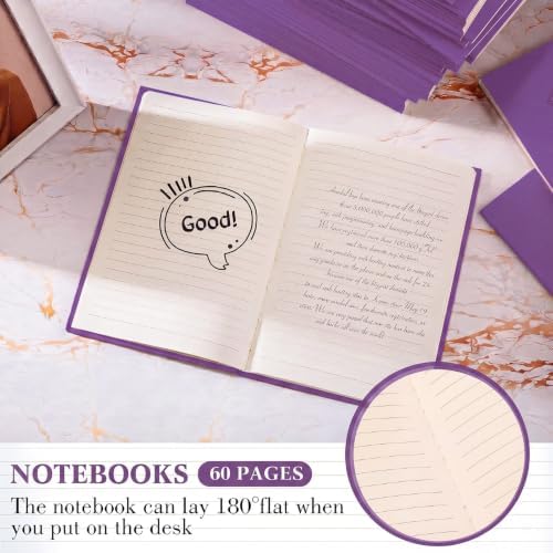 Mimorou 100 Pcs A5 Journals Notebooks Bulk,Purple,Lined - Image 6