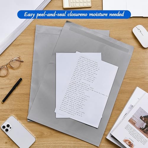 Motipuns 50 Pcs 14'' x 18'' Large Mailing Envelopes 32lb with Gummed Flaps - Image 6