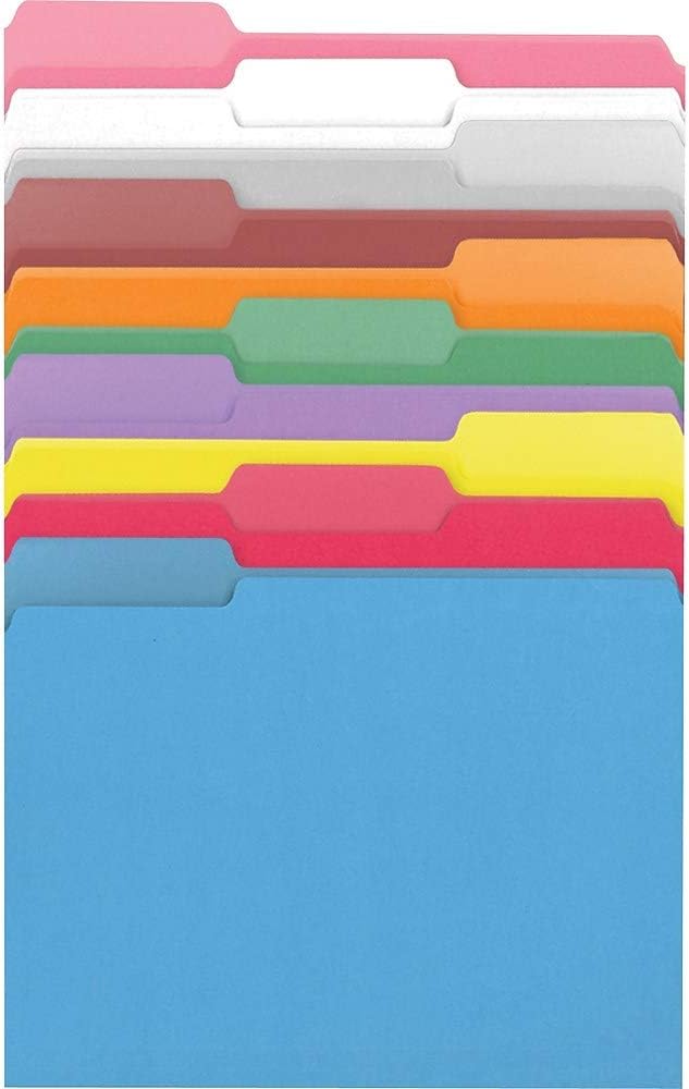 Staples File Folders,1/3-Cut Tab, Letter Size, Assorted Colors, 250/Box (ST502678-CC) - Image 5