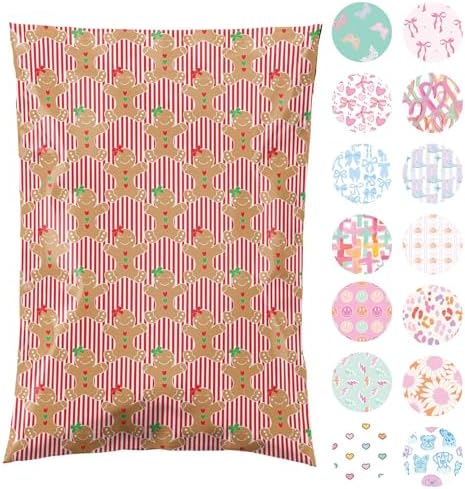 Pretty Package Store Poly Mailers 10x13, Gingerbread, 100 Pack by PrettyPackageStore