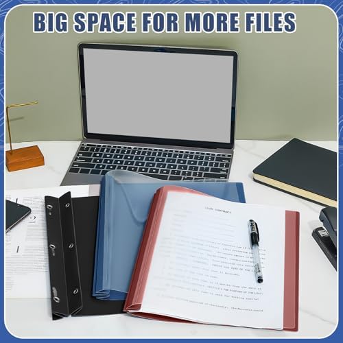Teling 48 Pcs Clear Front Report Covers with 3 Prong Fasteners, Classic - Image 4