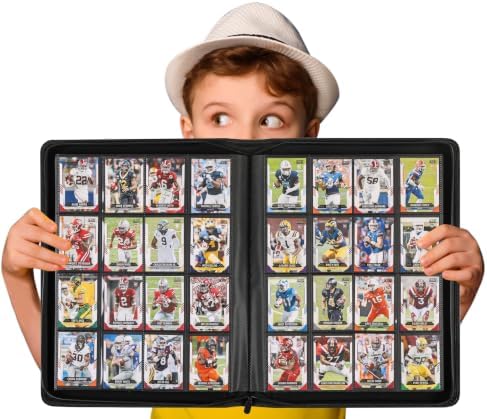D DACCKIT Card Binder 16 Pocket - Fits 1600 Cards，4X4 Ringless Card Album with Sleeves for Trading Cards & Sports Cards（Model C，Rose Red） - Image 2