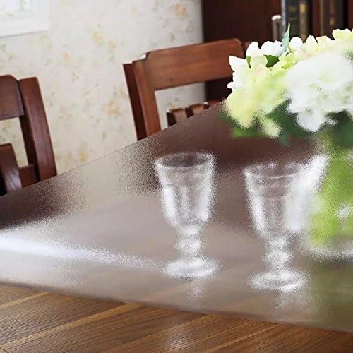 LovePads Frosted Table Cover Protector 36 x 62 in, 1.5mm Thick Plastic Mat - Image 2