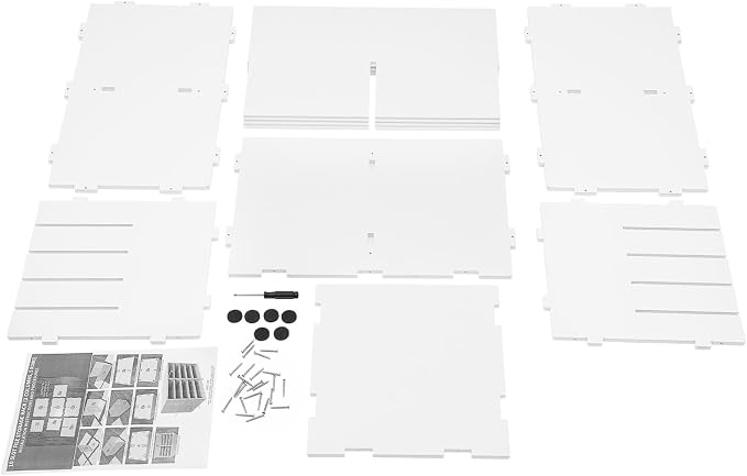 2 Pack 10-Slot Desktop Paper Storage Cabinets File Organizer | Sturdy Waterproof PVC Construction | Quick Easy Assembly | Smooth Burr-Free Edges | Anti-Slip Pads | Multi-Scenario Use - Image 6