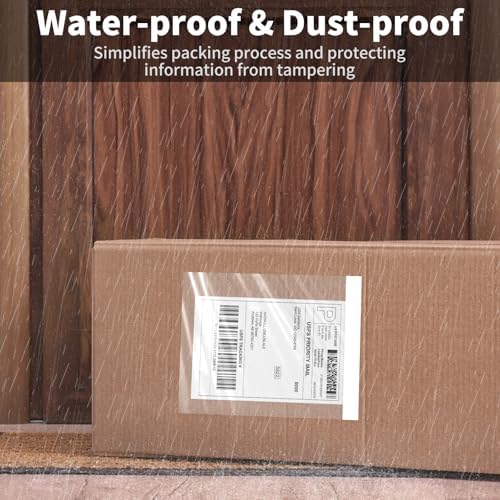 4.5'' X 5.5'' Packing List Envelopes Clear Self-Adhesive Top Loading Mailing Packing List Pouches Shipping Label Envelopes Clear Mailing Label Pouch (200 Packs) - Image 5