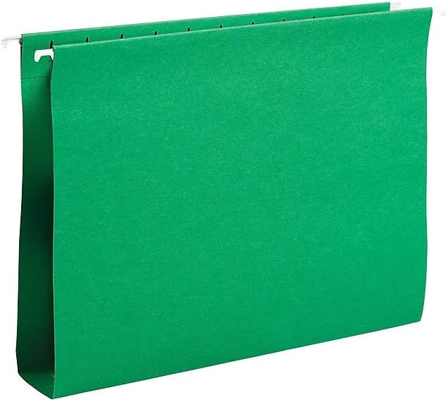 Staples Hanging File Folders, Letter Size, 2" Expansion, 5‑Tab, Assorted Colors, Box‑Bottom Design – 25/Box - Image 6