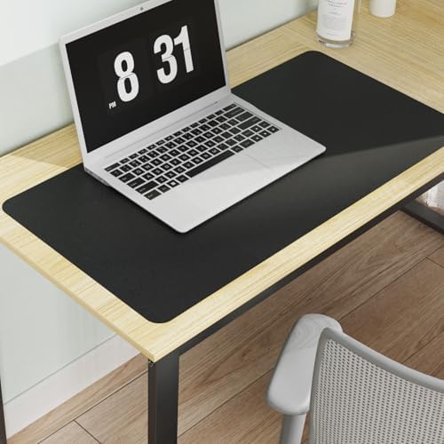 Black Plastic Table Cover Protector, 36" x 60" PVC Desk Pad Mat by FURKIT