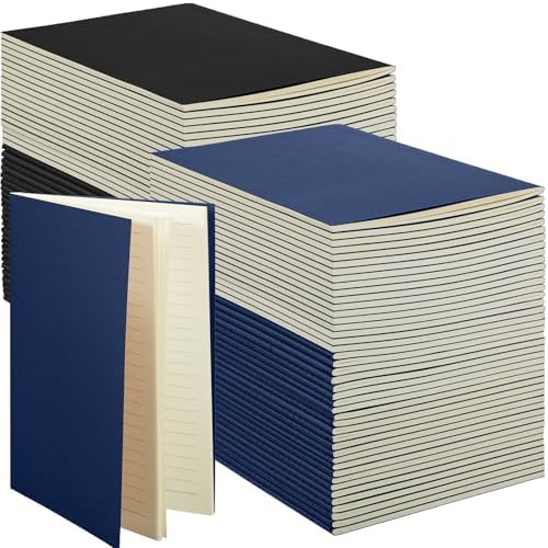 Mimorou 100 Pcs A5 Journals Notebooks Bulk,Black,Navy,Lined by Mimorou