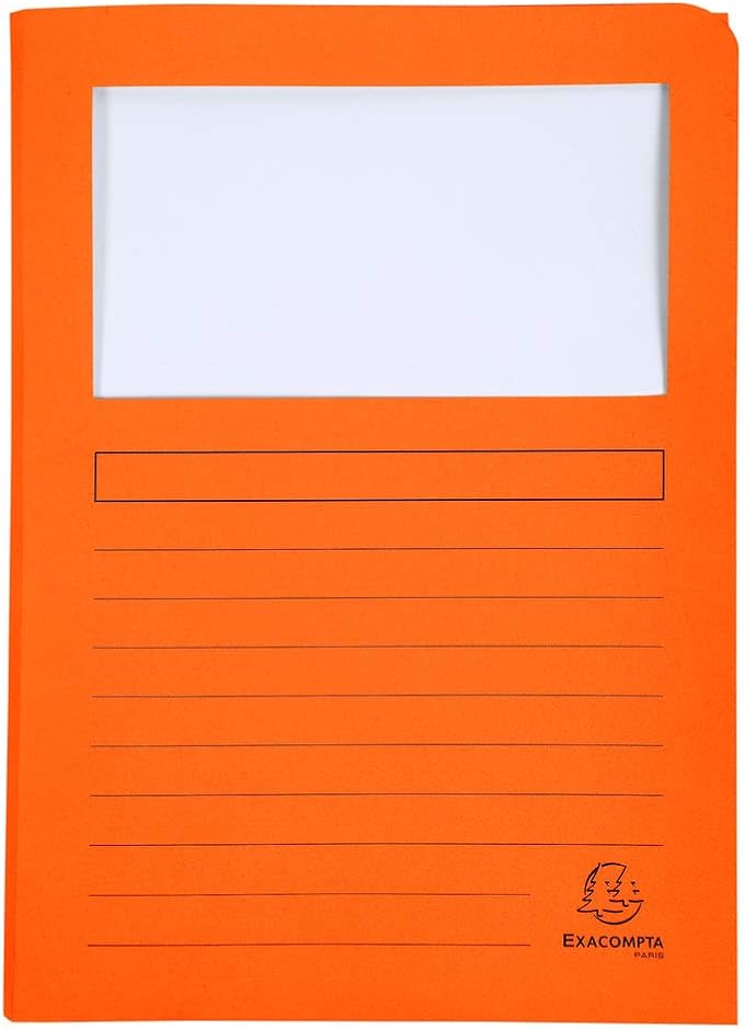 Exacompta Super Window Folders, A4, 160 g - Assorted Colours, Pack of 50 - Image 2