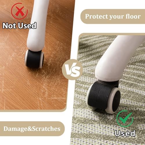 Office Chair Mat for Hardwood Floor, 60"x45" Easy Glide Computer Desk Mat Protector for Rolling Chair Under Desk Rug Nonslip Backing, Machine Wash, (Modern) - Image 4