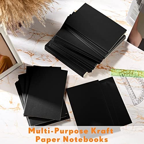 Mimorou 100 Pcs A5 Journals Notebooks Bulk,Black,Blank - Image 7