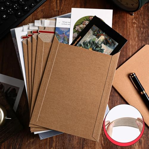 Fainne 400 Pieces 6x8 Rigid Photo Mailers, Cardboard Keep Flat - Image 4