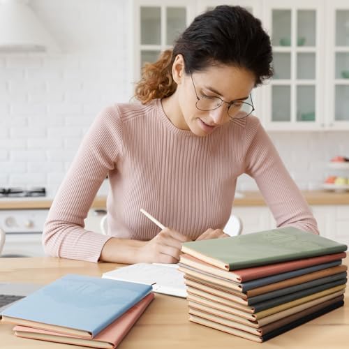TaoBary A5 PU Leather Journals Bulk Colorful Tree Journal Notebook Soft Leather Cover Lined Ruled Writing Notebook for Back to School Office Group Team Volunteer(Vivid Color,12 Pcs) - Image 7