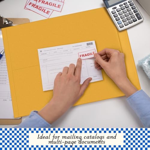 Motipuns 100 Pcs 14'' x 18'' Large Mailing Envelopes with Gummed Flaps - Image 6