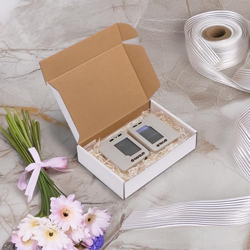 HORLIMER 6x4x1 Shipping Boxes Set of 30, White Corrugated Cardboard Mailer Box for Packing Small Business - Image 6