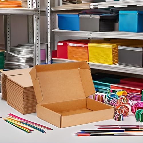 Kraft Brown Shipping Boxes 13x10x2 Inches, 20 Pack - Image 5