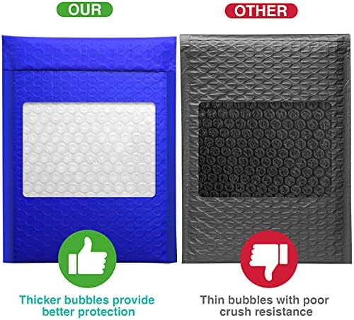 Metronic Bubble Mailers 6x10 25 Pack Royal Blue Waterproof Padded Envelopes - Image 4