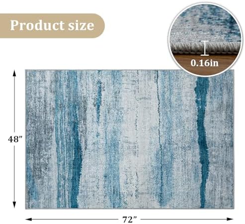 Office Chair Mat for Hardwood Floor, 72"x48" Easy Glide Computer Chair Mat Protector for Rolling Chair Under Desk Rug Nonslip Backing, Machine Wash - Image 7
