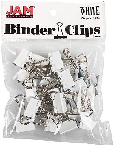 JAM PAPER Office Starter Kit - White - Stapler, Tape Dispenser, Paper Clips & Binder Clips - 4/Pack - Image 2