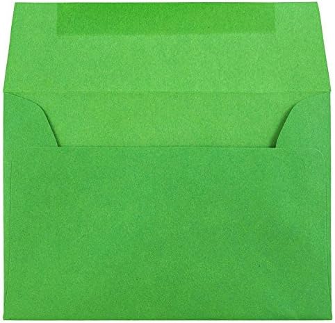 JAM PAPER 4Bar A1 Colored Invitation Envelopes - 3 5/8 x 5 1/8 - Green Recycled - 50/Pack - Image 2