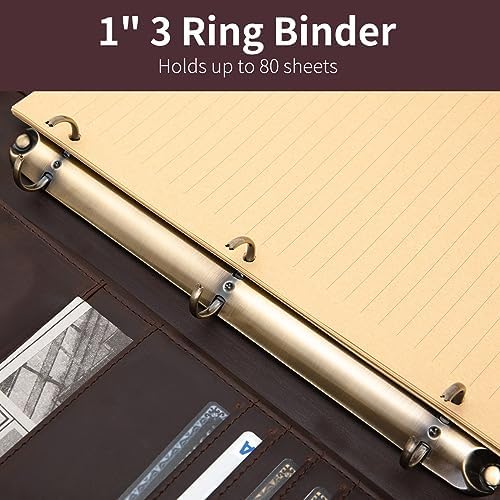 Personalized Leather 3 Ring Portfolio for 8.5 x 14" Pad & 15" Laptop - Image 6